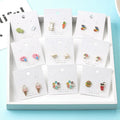 2023 Fashion Cute Asymmetrical Dripping Earrings Heart Ice Cream Earring Cartoon Stud Earrings for Women