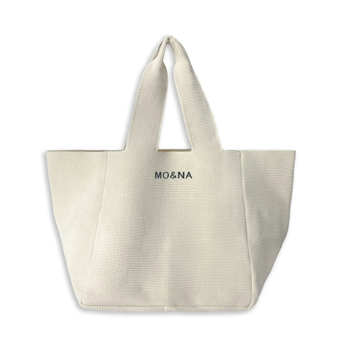 2024 Custom Logo Women's Large Capacity Tote Bags Durable Knitted Shoulder Bags for Spring Travel Shopping Portable Stylish for