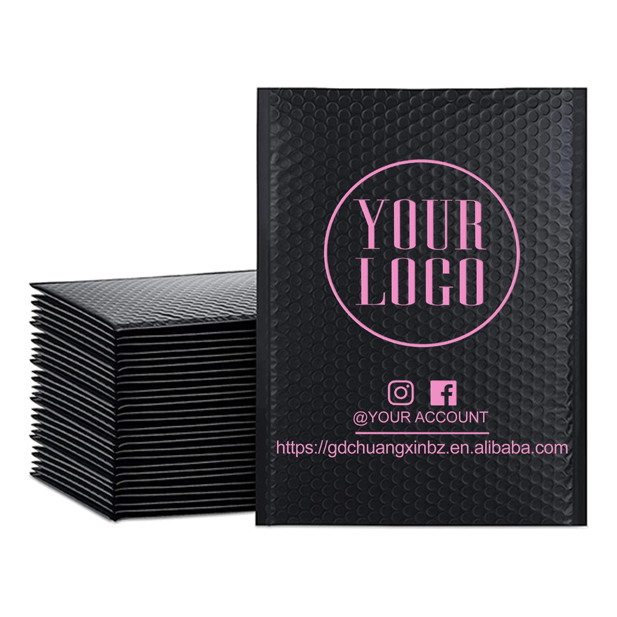 GDCX Shipping Bubble Mailer Envelope Bags-Waterproof Shock Resistant Polymailer for Shoes & Socks Packaging