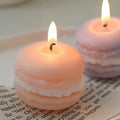 Wholesale Cute Mini Gift Macaron Scented Candles Handmade Cake Food Scented Home Decoration Soy Wax Candle