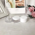 30g Flat Round Plastic PS Cream Jar 48*27mm Glitter Powder Jar Eye Shadow Cream Container