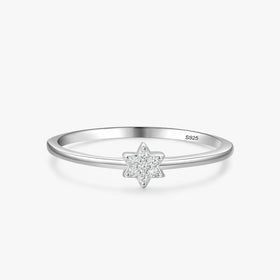 Ailmay Authentic 925 Sterling Silver Clear Zircon Romantic Plum Flower Rings for Women Wedding Engagement Fine Female Jewelry