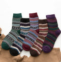 2026 Thick Warm Knit Vintage Style  Casual Fleece Crew Winter Socks Gift Womens Knit Wool Casual  Warm Socks