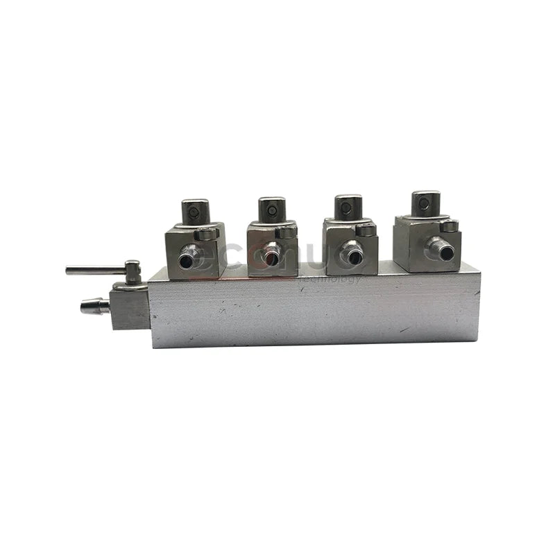 Printer Printhead Cleaning 4 Ways Cleaning Valve Units Assembly with Metal Hand Valve