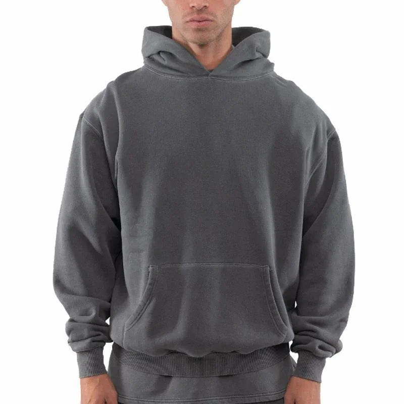 Fitspi Simple Fashion Drop Shoulder Sweatshirt Custom Printing Hoodies