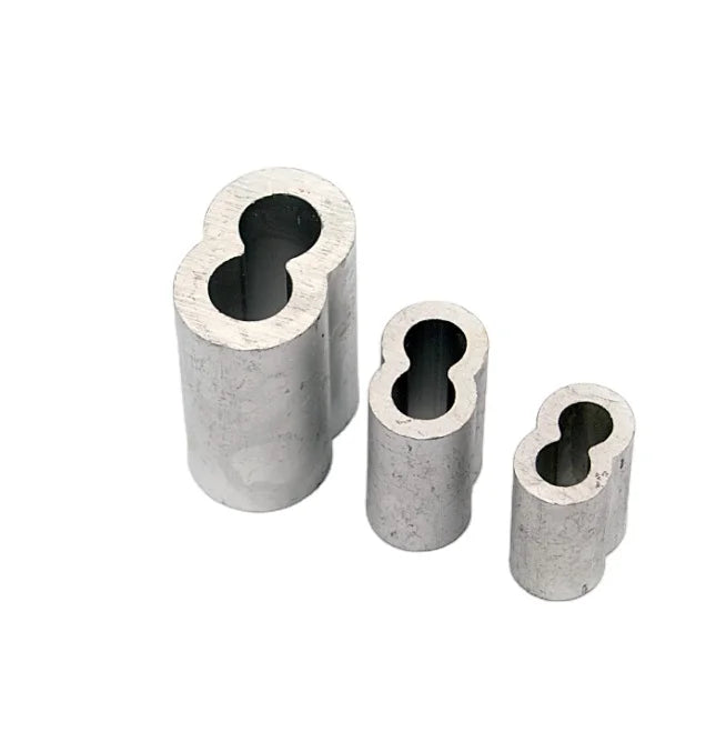 Aluminum Crimping Loop Wire Rope Sleeve Cable Crimp Ferrules Aluminum Sleeve for Wire Rope