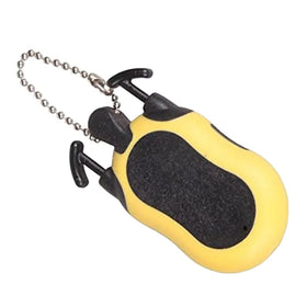 Lightweight Plastic Customized Logo Yellow Red Black Portable Mini Golf 2 in 1 Scorer with Key Chain