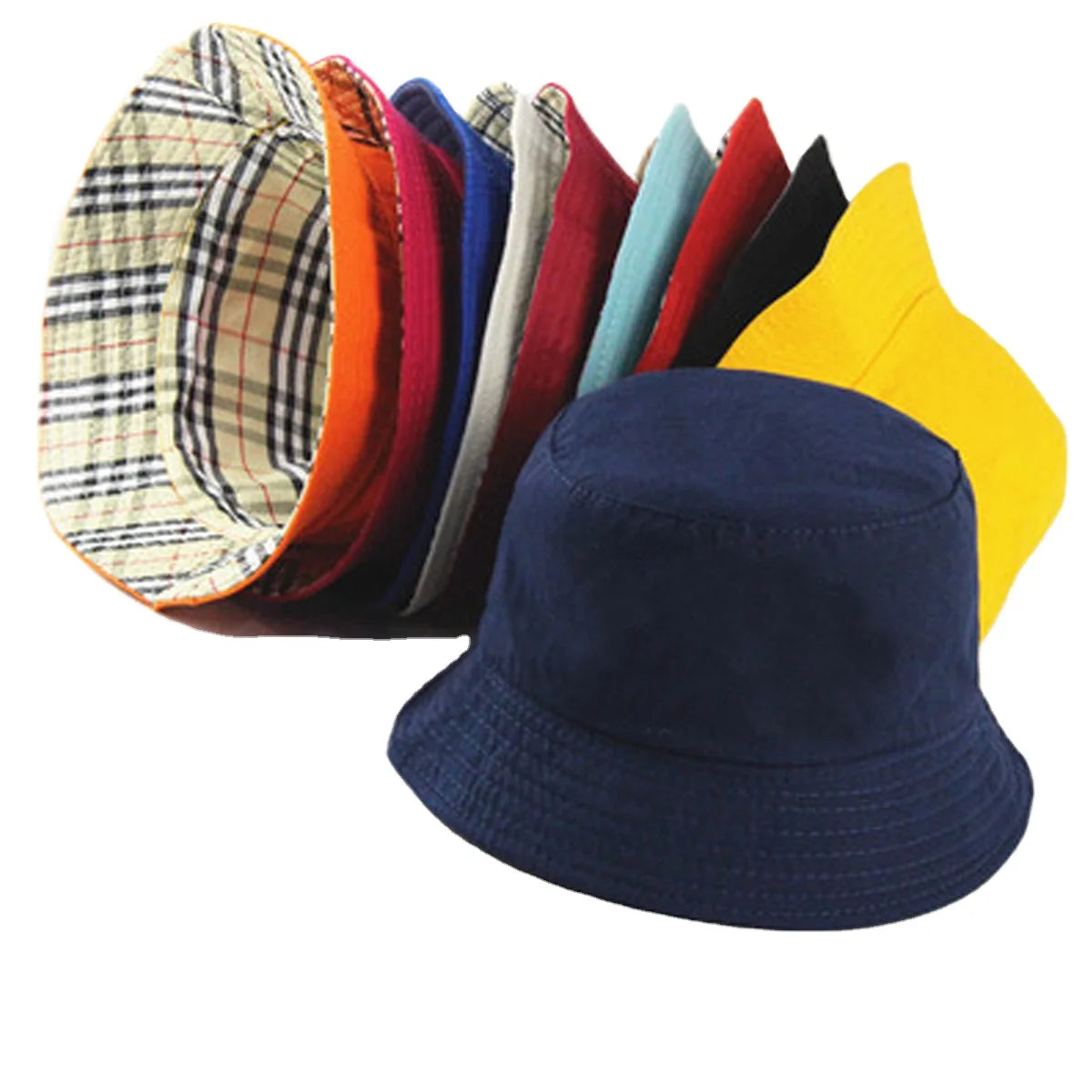 Wholesale Summer Casual Unisex Custom Logo Embroidery Cotton Blend Bucket Hats-Bulk Orders