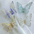 Super Immortal Rhinestone Butterfly Hairpin Back Head Hair Clip Large Shark Clip