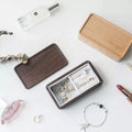 Beech Black Walnut Wood Rectangle Small Wooden Jewelry Magnetic Gift Box  Jewel case  Jewel Box with Magnetic Lid