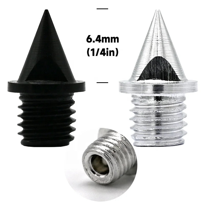 0.4 g Hollow Out Aluminum Track and Field Spikes 1/4" Length Pyramid Track Spikes Shoes Replacements Track Sprint Cross Country