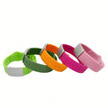 Trending New Wholesale Fashion Bangles for Kids Stainless Steel Silicone ID Wristbands with Metal Plates Bracelets Jewelry