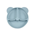 Custom LOGO Color Packaging Manufacturers Processing Silicone Panda Dinner Plate Wooden Handle Spoon Fork Auxiliary Training Tab