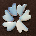 HY Hot Selling Private Label Custom Opalite Body Scraping Massage Tool Facial Natural Heart Facial Gua Sha