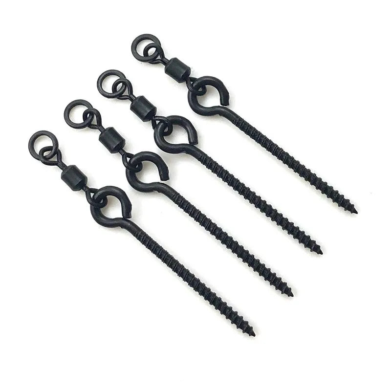 Carp Fishing Swivel Bait Screw Rolling Swivel with Boilie Pop up Corn Terminal Tackle Accessories Fishing Connector Swivels