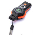 Emergency Waterproof Magnifier Outdoor Multifunctional Survival Compass Whistle