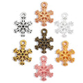 5colour Charms Snowflake 18*13mm Antique Silver Plated Pendants Making DIY Handmade Tibetan Silver Jewelry L506