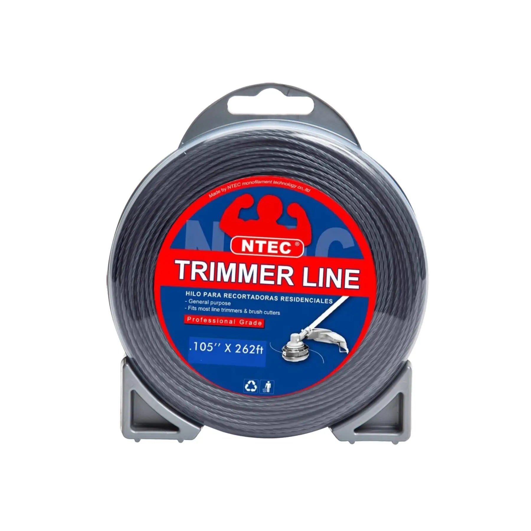 2.4mm 2.7mm 3.0mm Twist Nylon Trimmer Line 1LB Double Blister OEM Wear Resistant 3-Year Warranty