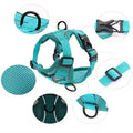2025 New Reflective Dog Harness Vest With Leash - Adjustable No-Pull Pet Safety Vest Durable Polyester/Nylon Harness Set for Wh