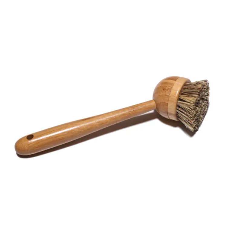Eco Friendly Cleaning Wooden Bamboo Dish Brush Set