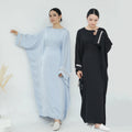 Wholesale Islamic Clothing Kaftan Abaya Robe Plus Size Womens Dresses Butterfly Abaya Women Muslim Dress Rhinestone Muslim Abaya