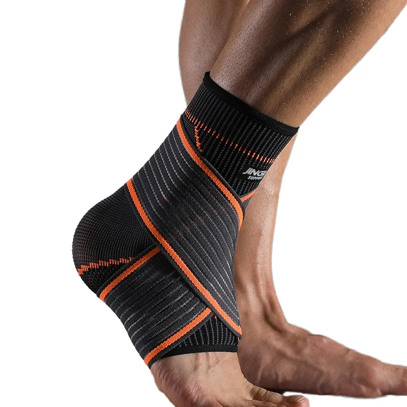JINGBA 2023 Customizable Gym Exercise Ankle Brace Comfortable Durable with Non-slip Strap Relief Heel Cup Heel Pain Protection