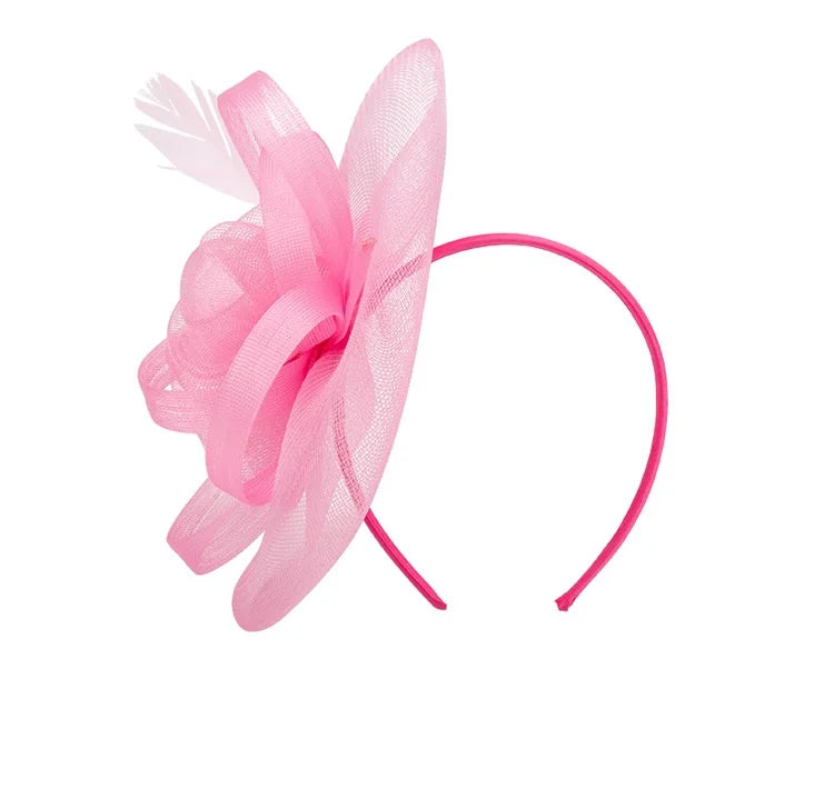 Vintage Ladies Wedding Party Flower Feather Bridal Church Headwear Ladies Hair Fascinator Hats Headband Accessories for Ladies