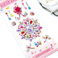 Colorful Water Drop Self-Adhesive Rhinestone Stickers Crystal Gem Stickers for Water Bottle Decorative Girls DIY Art