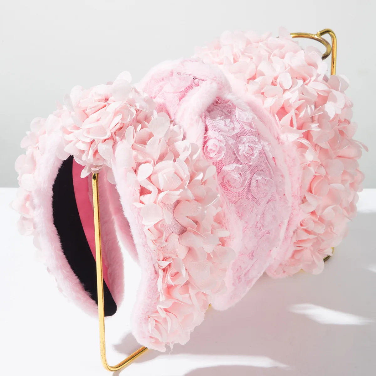 Hot New Valentine's Day Headband Sweet Fashion Flower pink Headband Cute Romantic Holiday Hair Accessories