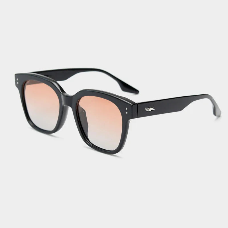 Retro Brand Square Sunglasses Women Gradient Lens Simple Wide Leg Design Unisex Fashion Female Shades UV400 Polarized
