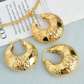 New Fashion Copper Jewelry Sets for Women Earrings Pendent Large Style for Wedding Party Gifts Trendy Sets