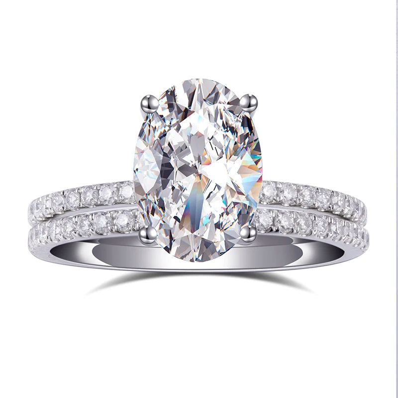 Messi Jewelry MSR-784 18k Classic Solitaire  Women Dainty Gold Jewelry DEF Moissanite Diamond Stackable Ring