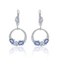 C3080 Abiding Jewelry Custom Earring 925 Sterling Silver Colorful Natural Gemstone Drop Earrings for Young Ladies