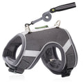 No Pull Reflective Pet Dog Vest Harness Reversible Dog Harness with 1.5m Leash for  Cats and Dogs