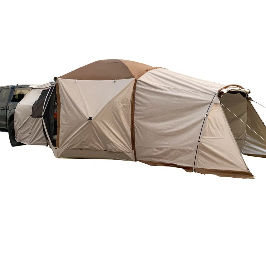 Wholesale Camping Tents 12 Persons Waterproof Outdoor Family Hexagon Tent Quick Set up Car Tail Camping Tent