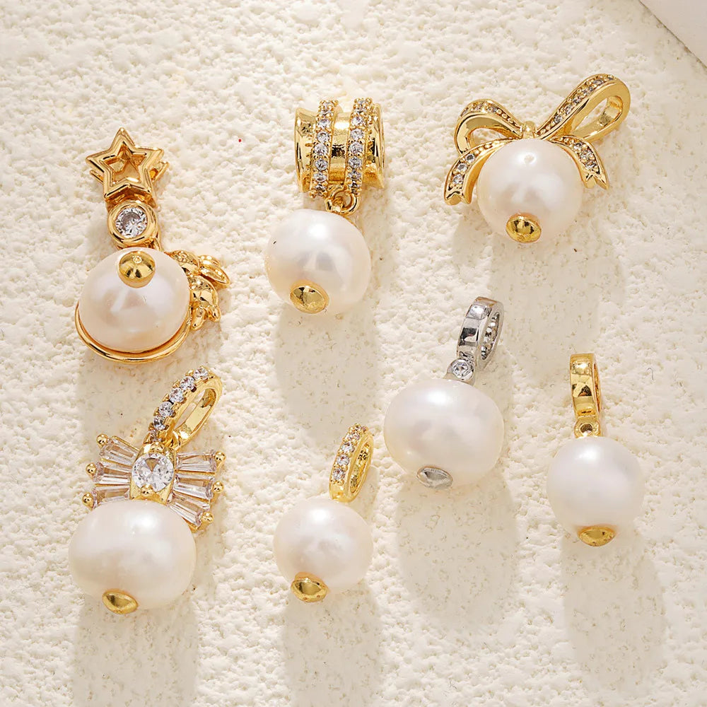 Cute Beads Metal Charms Bling Charms Vintage Charms Cute Trinkets Pendant Necklace Gold Pendant Jewelry Accessories Crafts