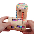 Starting Point Montessori Creative 3D Wooden Cube Puzzle Educational Learning Building Block Intelligence Development Magic Toy