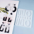 Trapezoid Earring Pendant Mold Round Earring Resin Mold for Jewelry Making