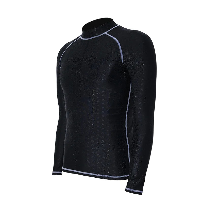 Men's Loose Fit Long Sleeve Sublimated Rash Guard UPF 50+ Sun Protection for Surfing Swimming Fishing-Wholesale Shirts