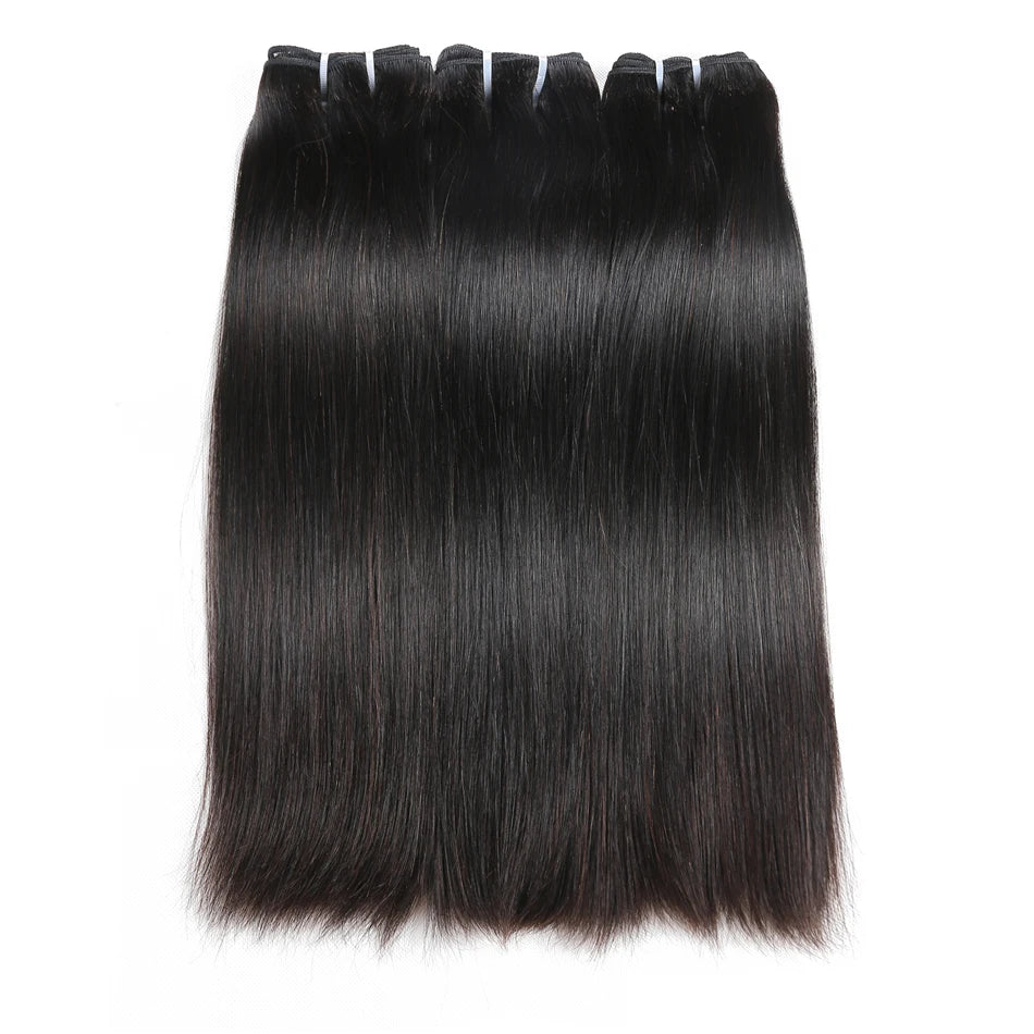 Wholesale Indian Raw Virgin Human Hair Super Double Drawn Hair Extensions Natural Black Cuticle Aligned Double Drawn Hair