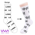 Custom logo Socks Knit  White  Socks Comb Cotton  Unisex Fashion Kids Socks