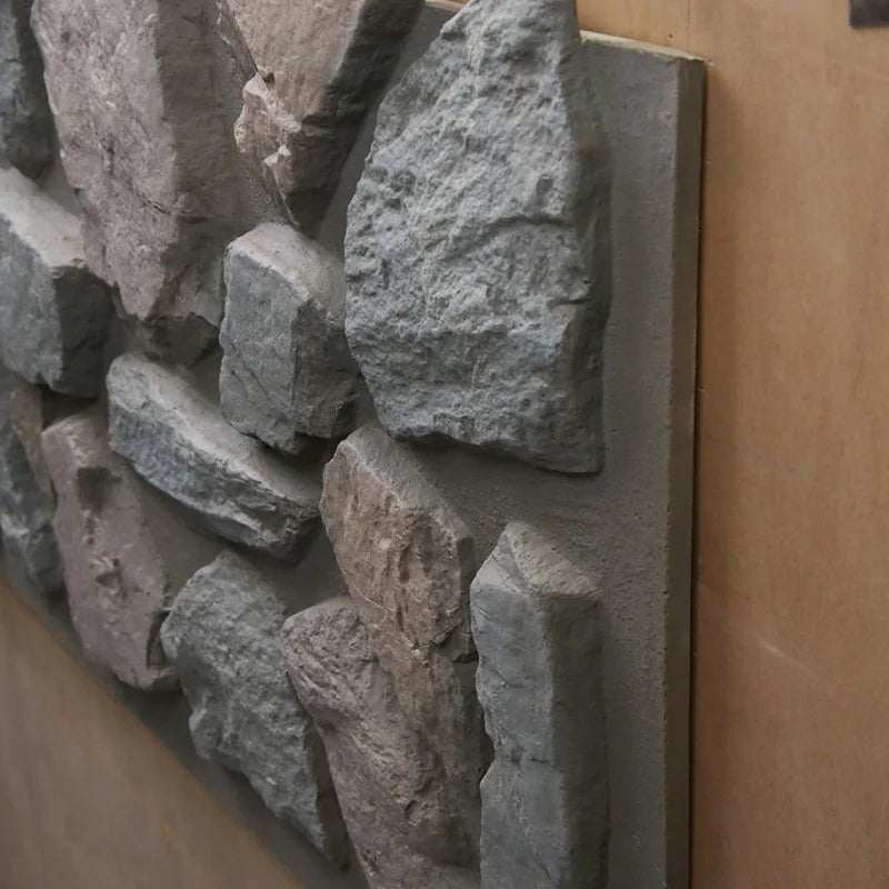 Modern Style Decorative PU Stone Wall Panel Waterproof Exterior Big Slab Soundproof Compressed Foam for Household Use