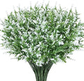 7 Branches Artificial Lavender Plastic Flowers Small Bouquet Plastic Plants Garden Home Outdoor Decoration