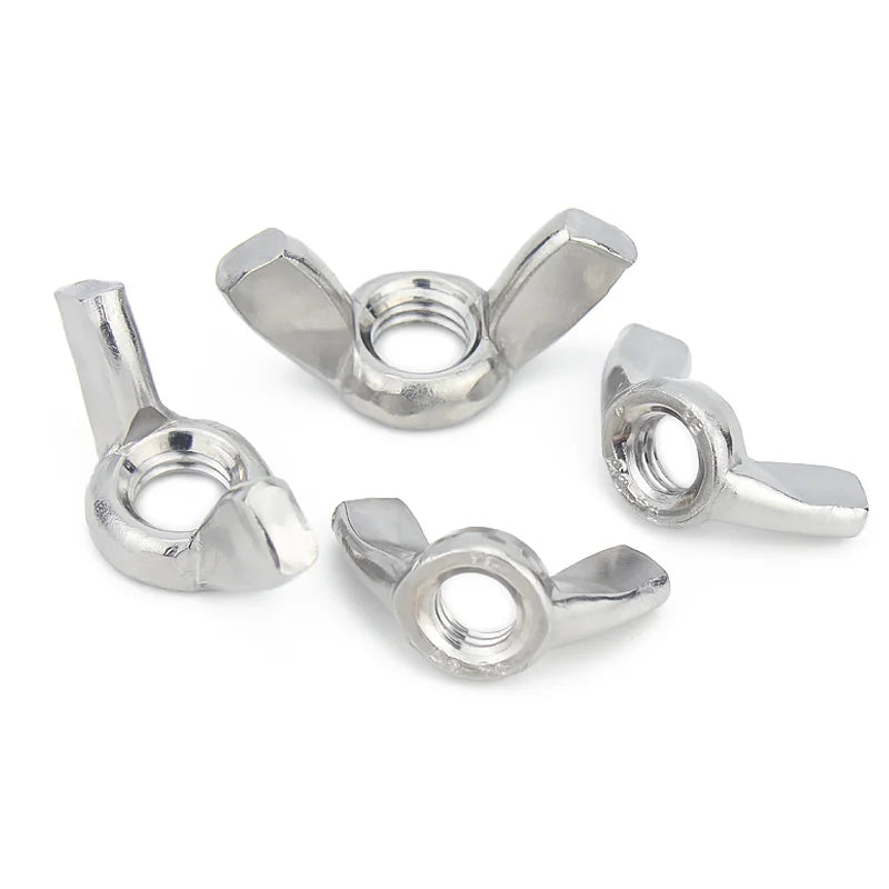 All Size China Factory Hot DIN315 SS304 Stainless Steel 304 316 M6 M8 M10 Butterfly Nut Wing Nut