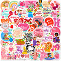 2024 New 50Pcs Mothers Day Gift Festival Graffiti Stickers for Phone Book Vinyl Love You Mom Letter Sticker