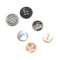 Customized Engrave Mother of Pearl Shell Button Custom Classic 2-Holes Round Shell Buttons for Garments Suits DIY Bags Overcoats