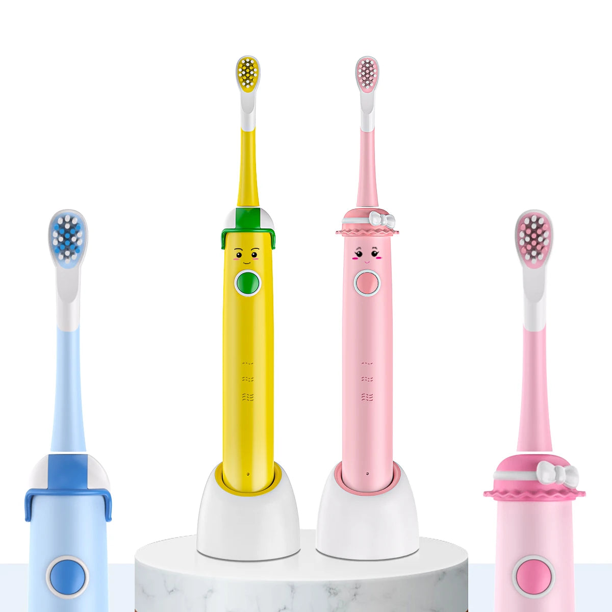 Detal Care Brush Teeth Children's Kids Sonic Electronic Toothbrush Set