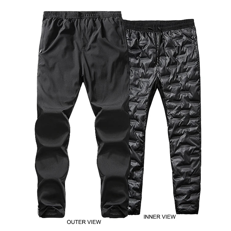Insulated Down Pants Filling Made of Welded Fabric Topgear YBL Winter 80% Down Woven Fabric Casual 100% Polyester Unisex Regular