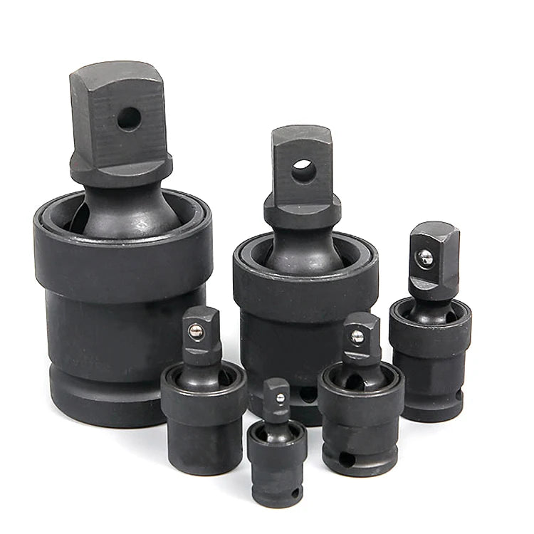 SOLUDE 1/2" 3/8" 3/4" 1" Professional Black Phosphate Pneumatic Impact Universal Joint Adapter