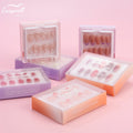 Easywell Custom Logo 30pcs Short Almond Luxury Fake Artificial Nails Press on French Tip Soft Gels Wholesale Press on Nails Set